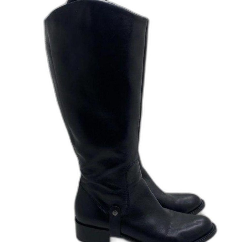 Via Spiga Black Over the Knee Boots